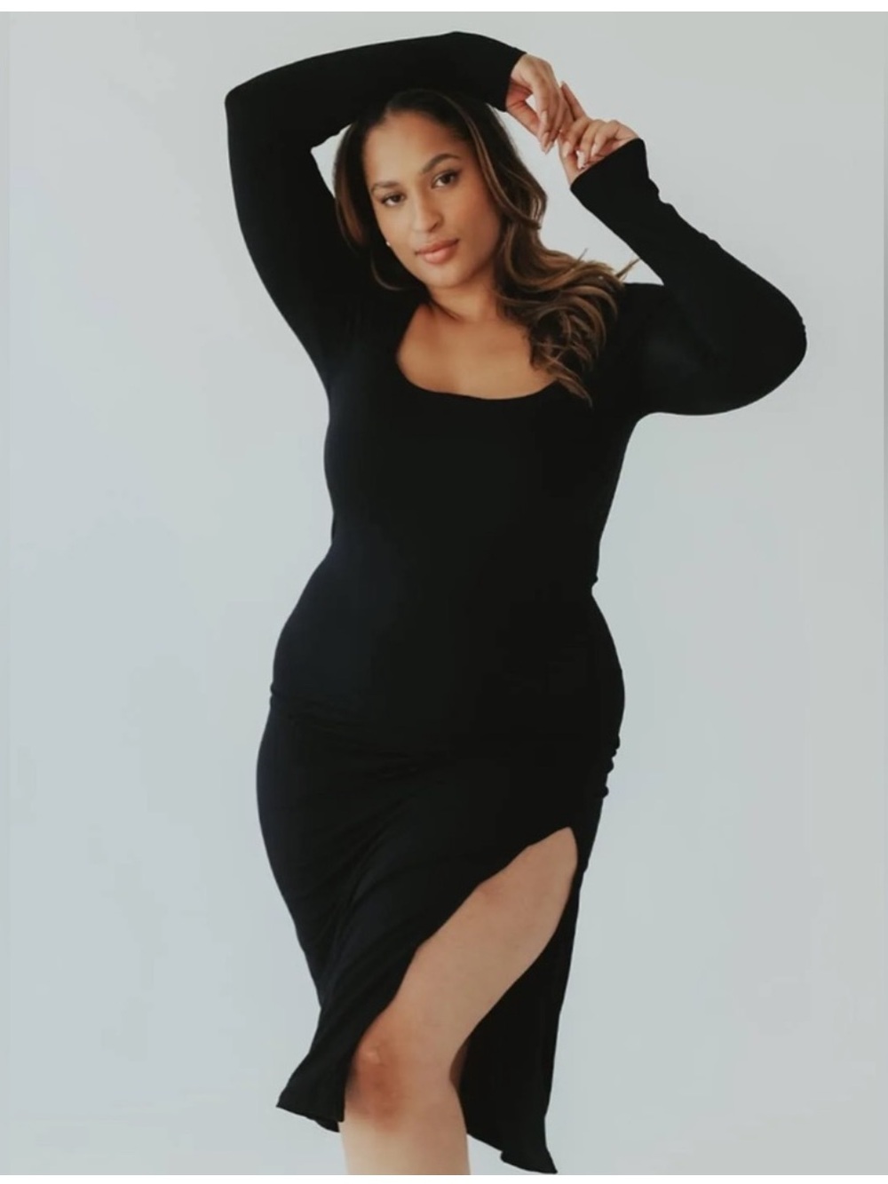Black Long Sleeve Brami Dress
